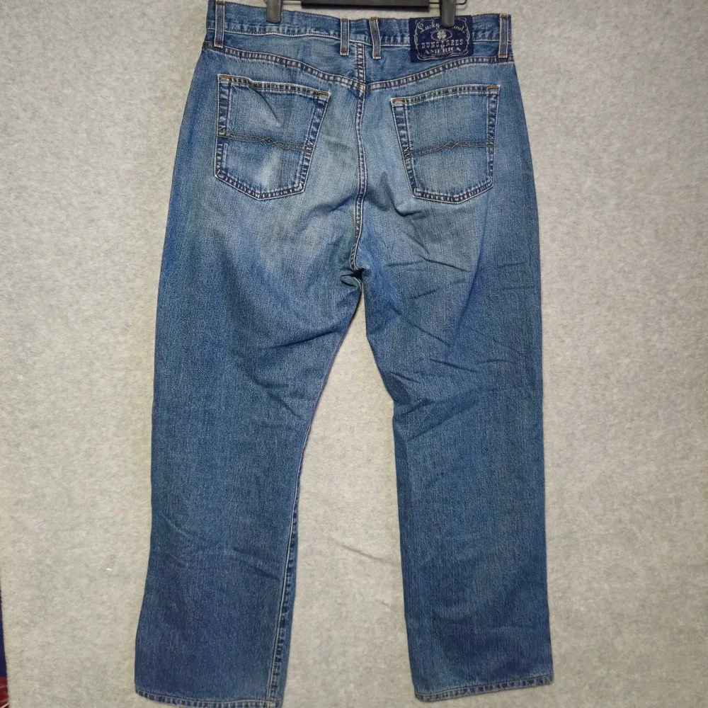 Lucky Brand Rivington Loose Fit Jeans Mens 34 Reg Blue Denim Mid Wash Relaxed